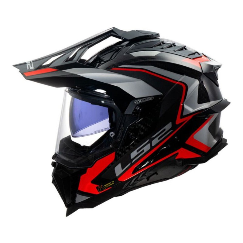 Casco LS2 MX701 Explorer Carbon Frontier II Rojo image_2