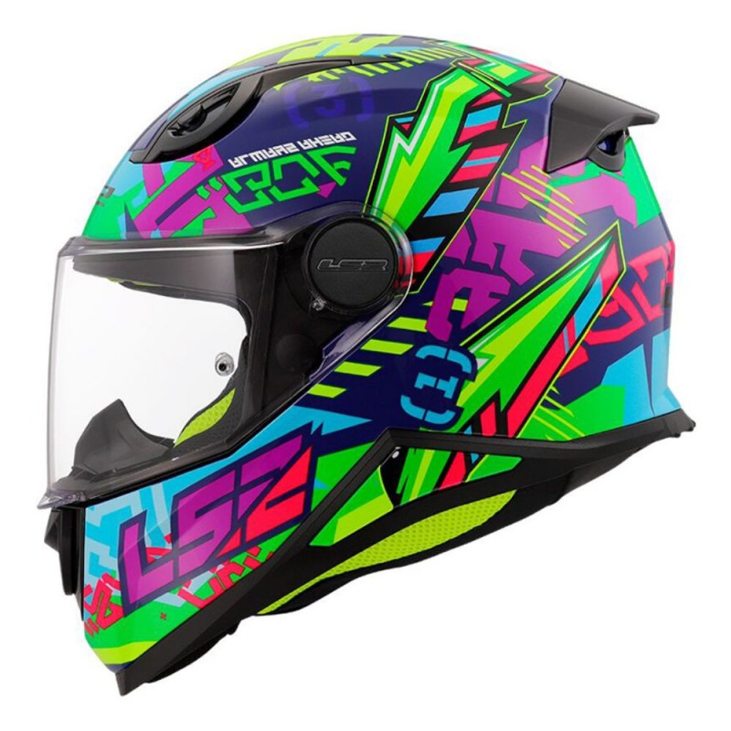 Casco LS2 FF812 Infantil Svent Azul Verde